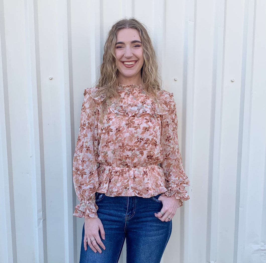 Floral Long Sleeve Top