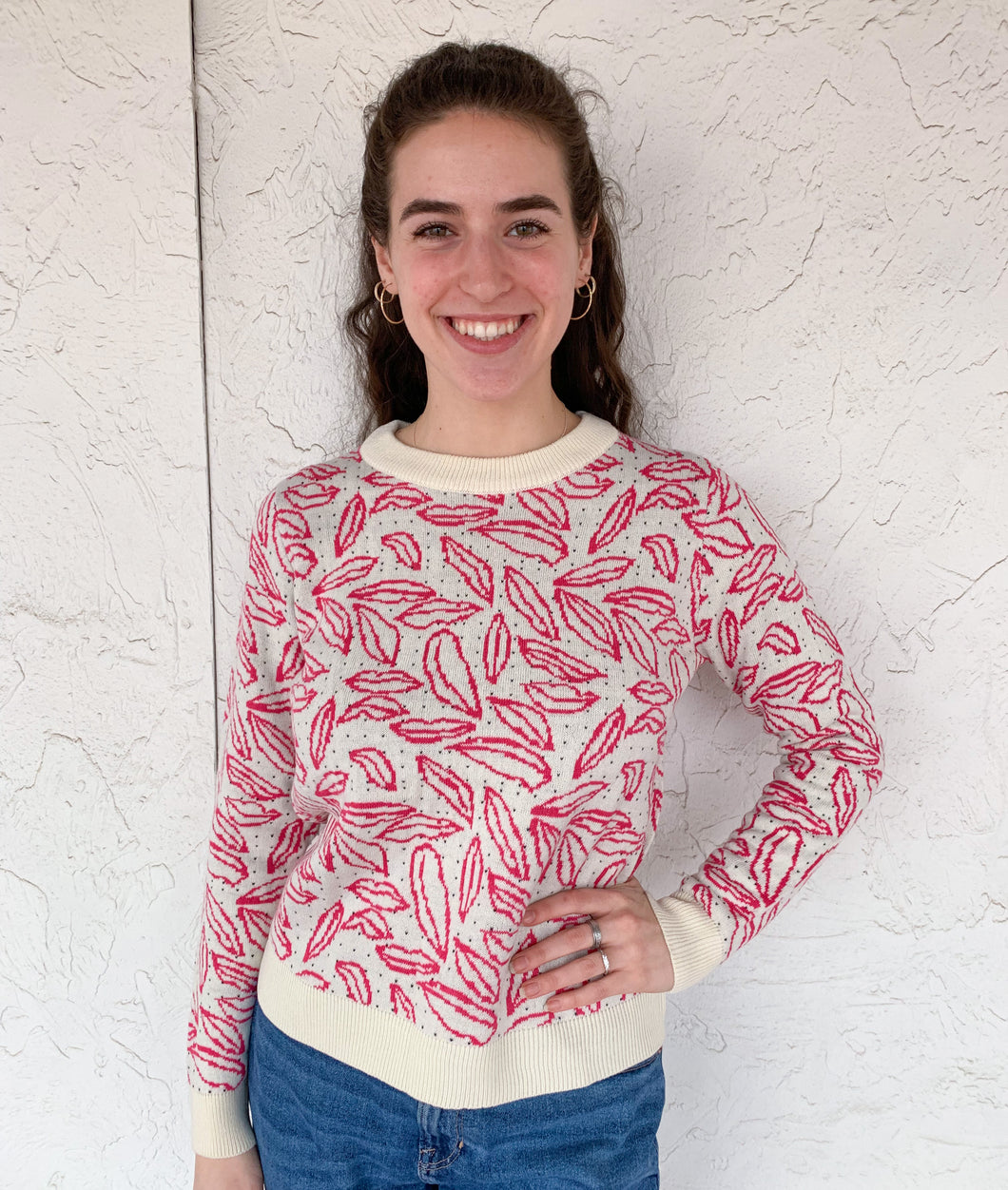 Asymmetrical Lips Sweater