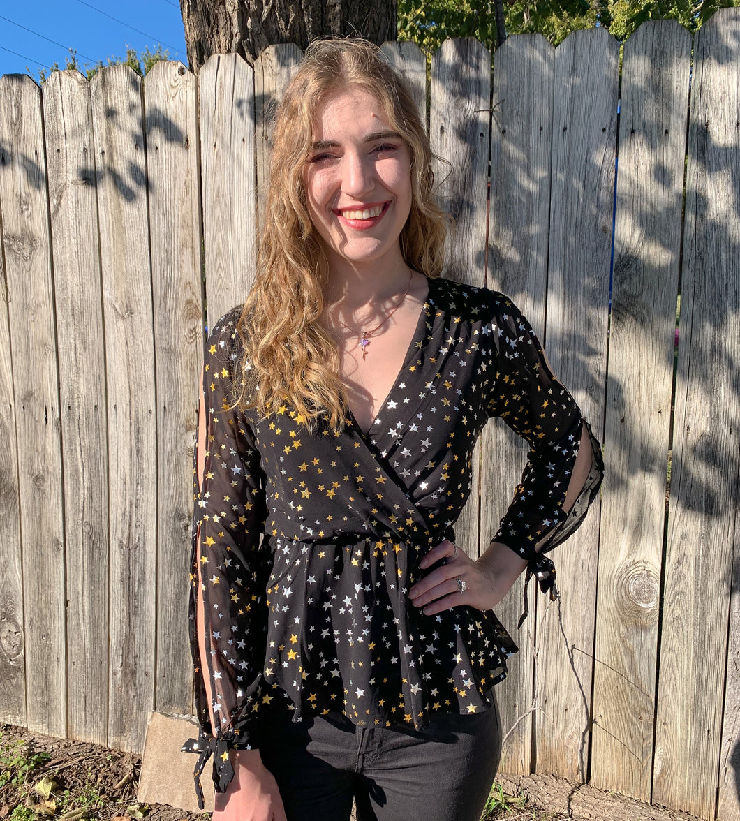 Starry Night Shimmery Top