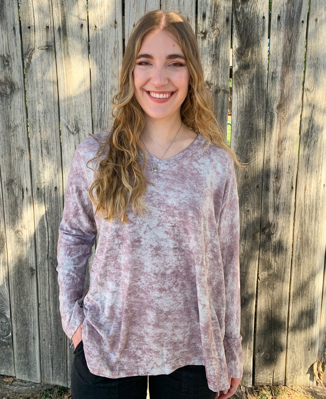 Lavender Tie Dye Sweatshirt