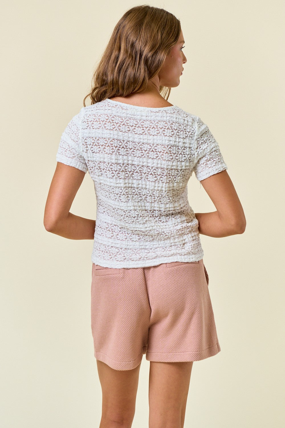White Lace T-Shirt