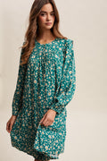 Green Daisy Mini Dress