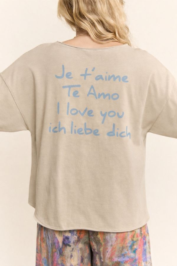 Beige Love T-Shirt