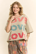 Beige Love T-Shirt