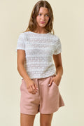 White Lace T-Shirt