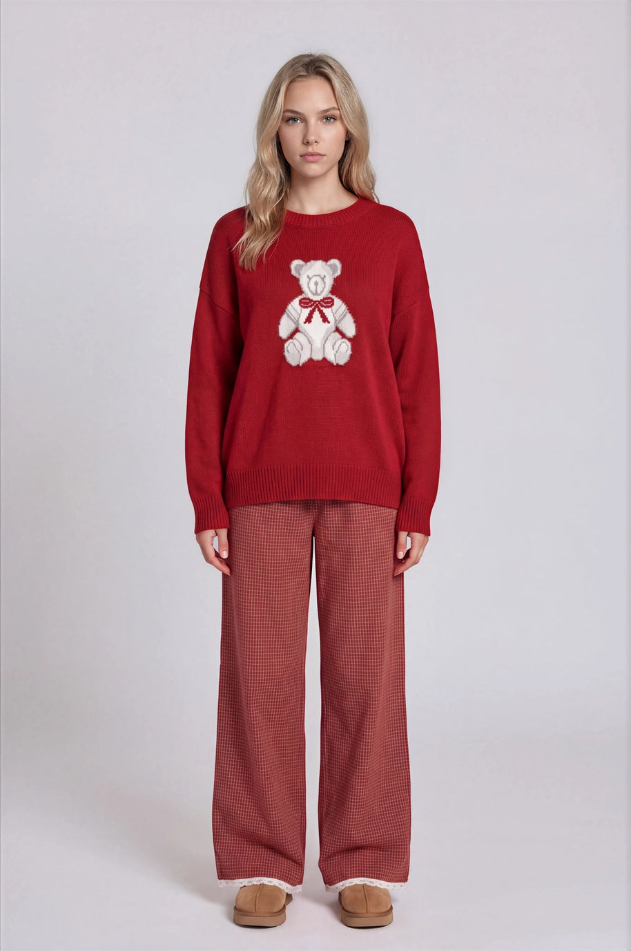 Red Teddy Bear Sweater