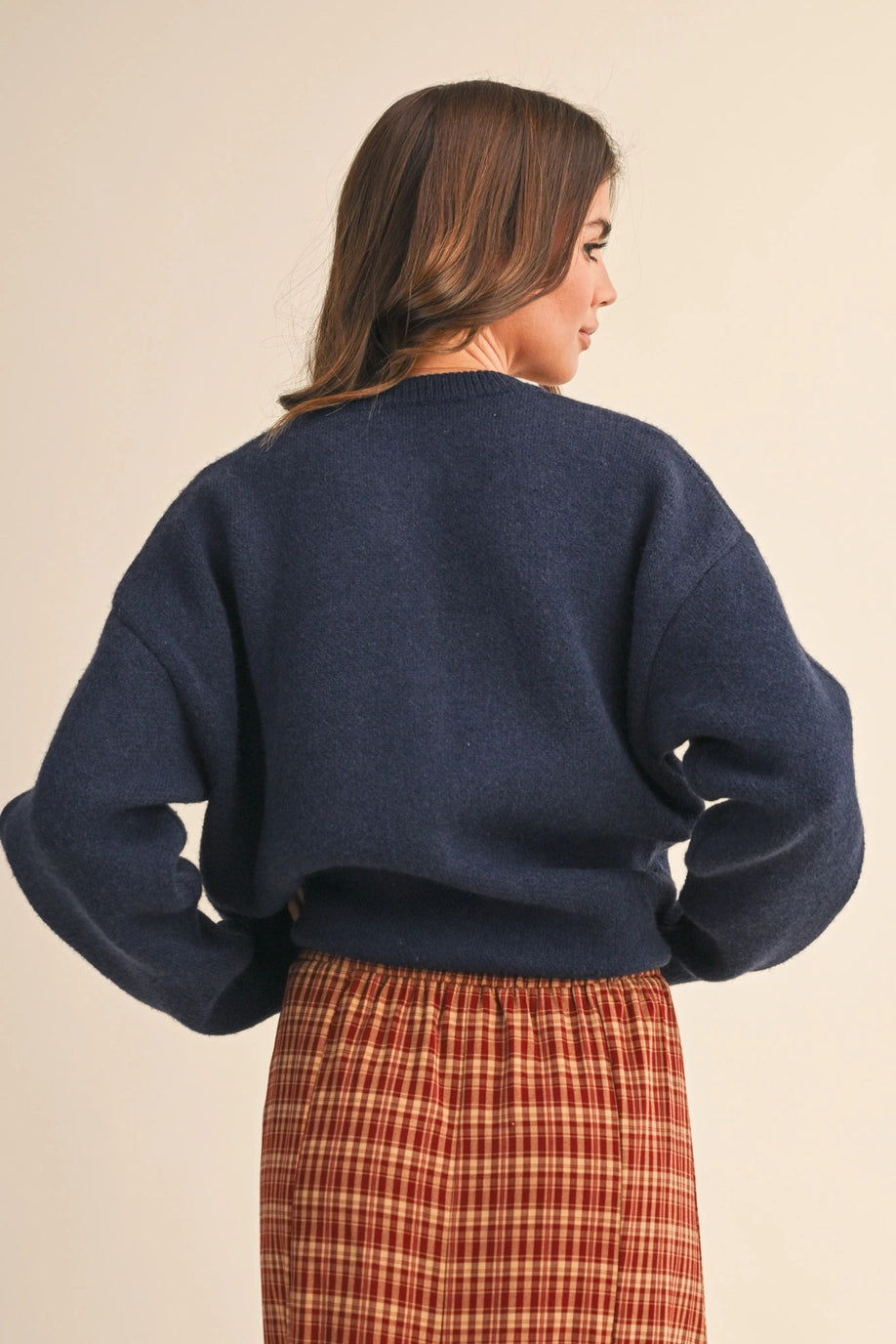 Navy Dog Cardigan