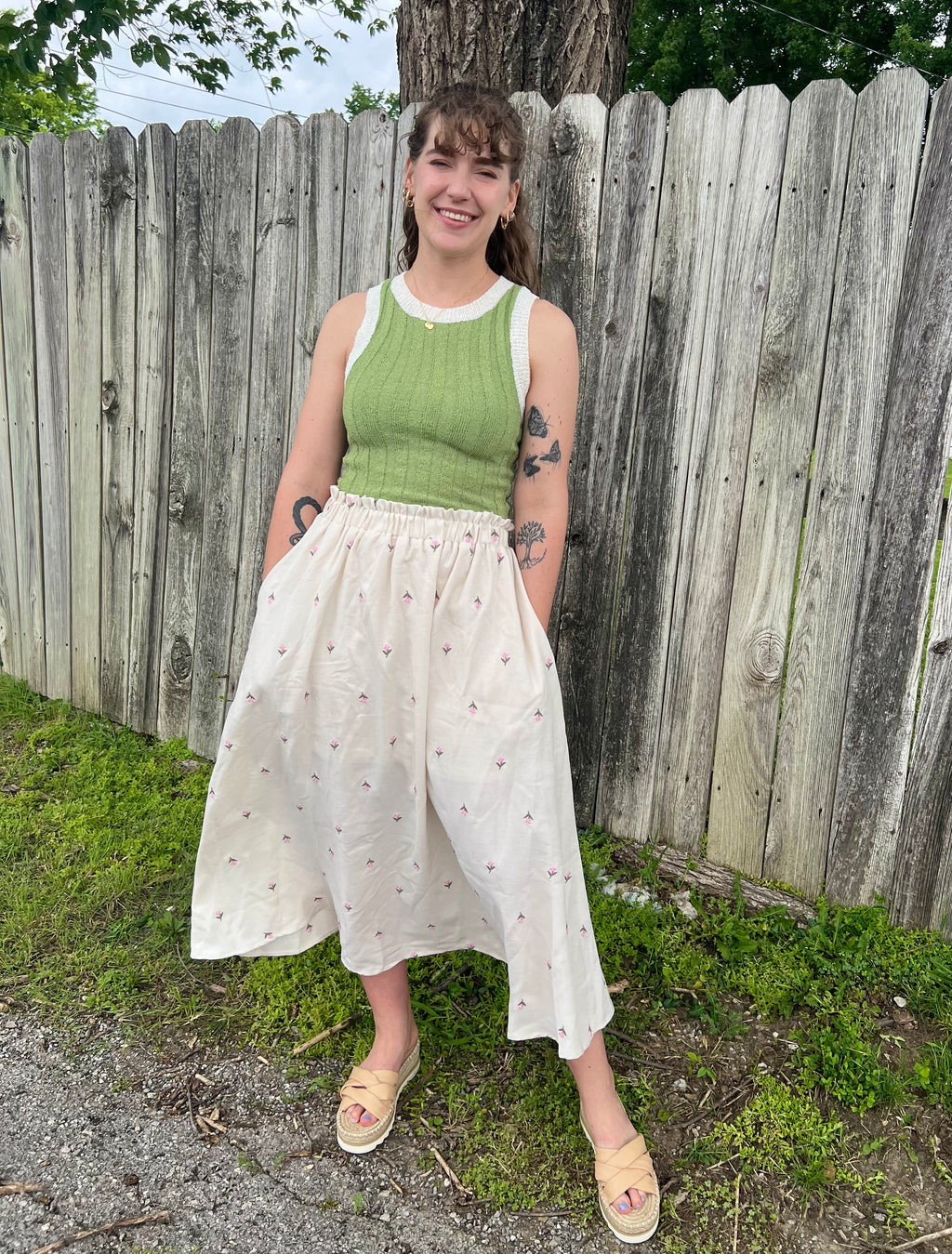 Sage Ribbed Tank Top