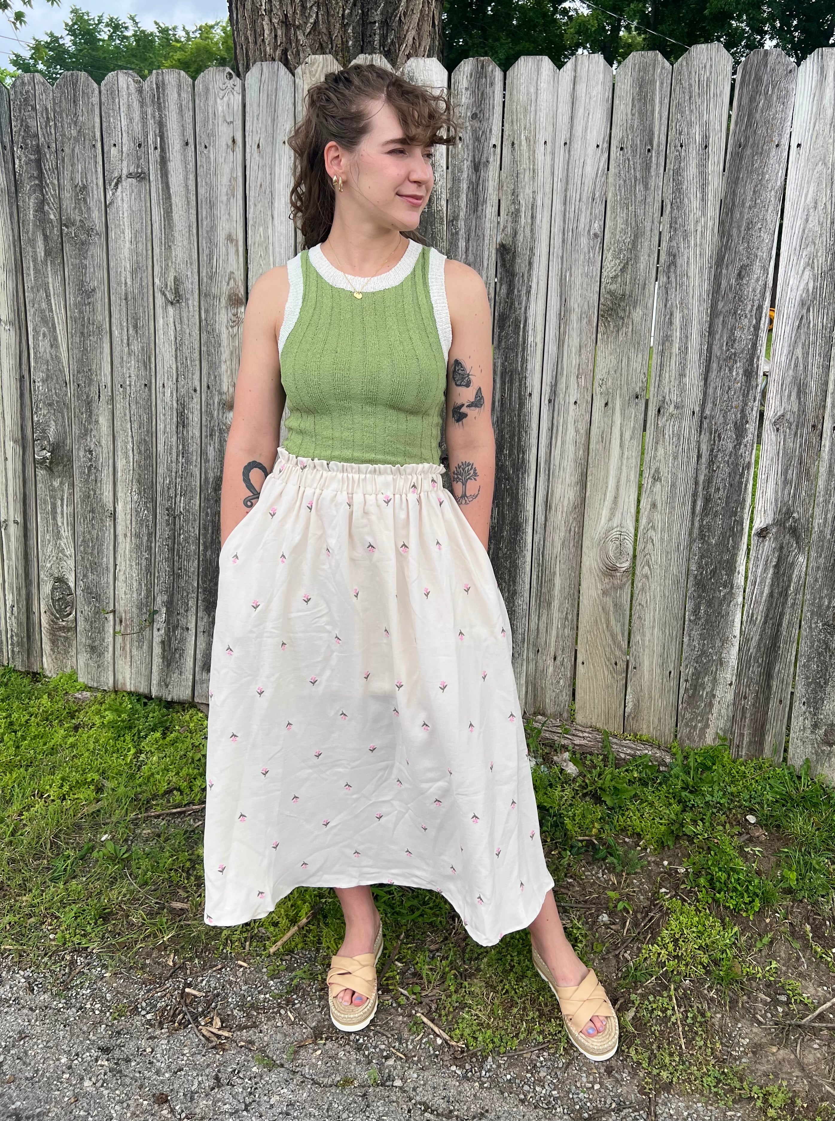 Sage Ribbed Tank Top