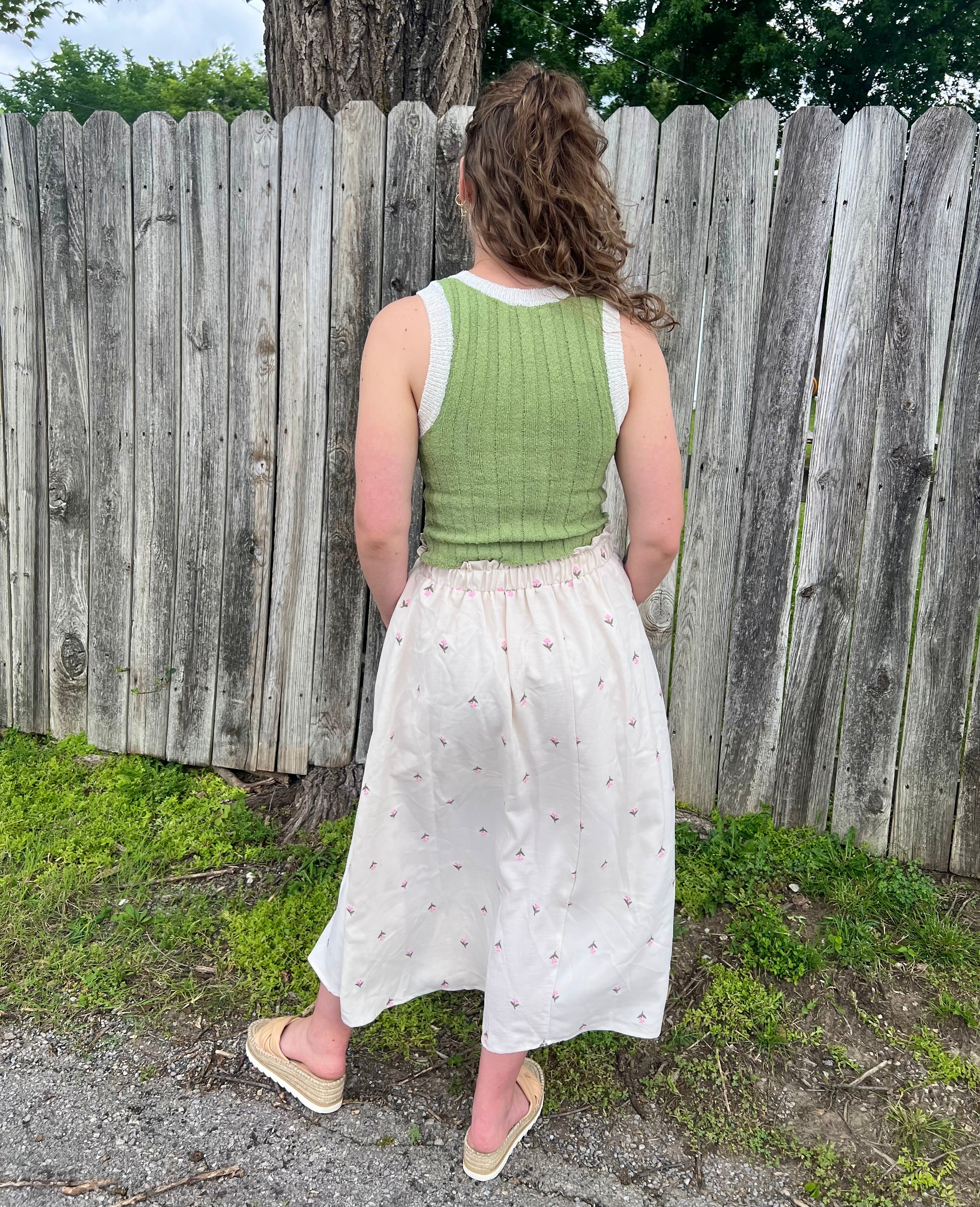 Sage Ribbed Tank Top