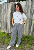 White with Duck Embroidered T-Shirt