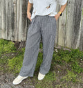 Black Gingham Pants