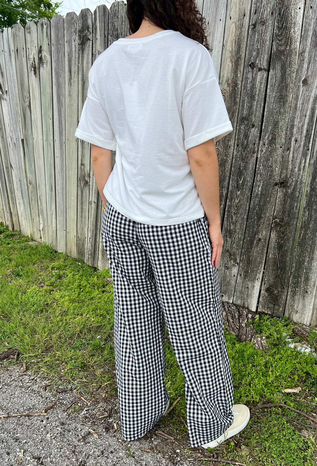 White with Duck Embroidered T-Shirt