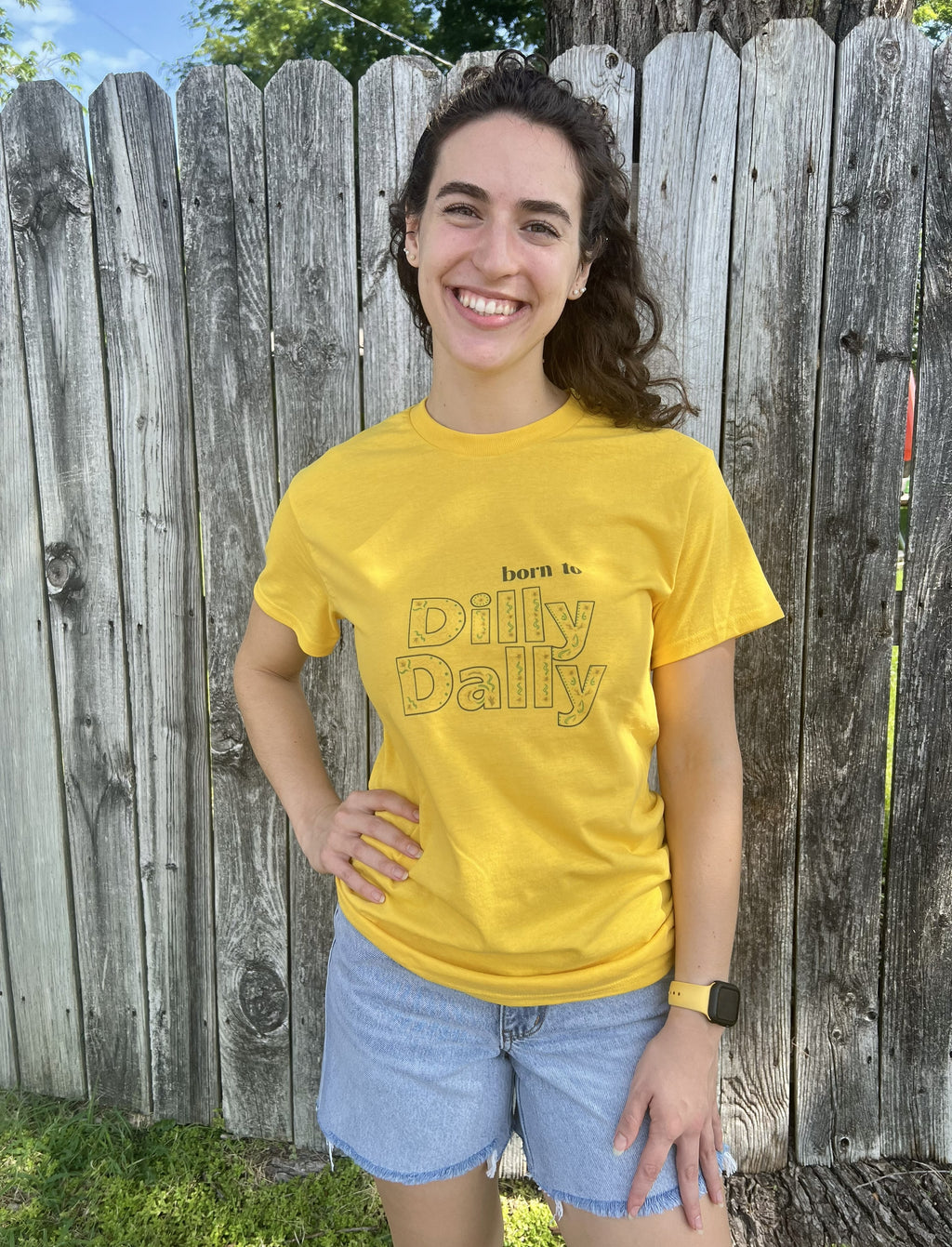 Yellow Dilly Dally Tee