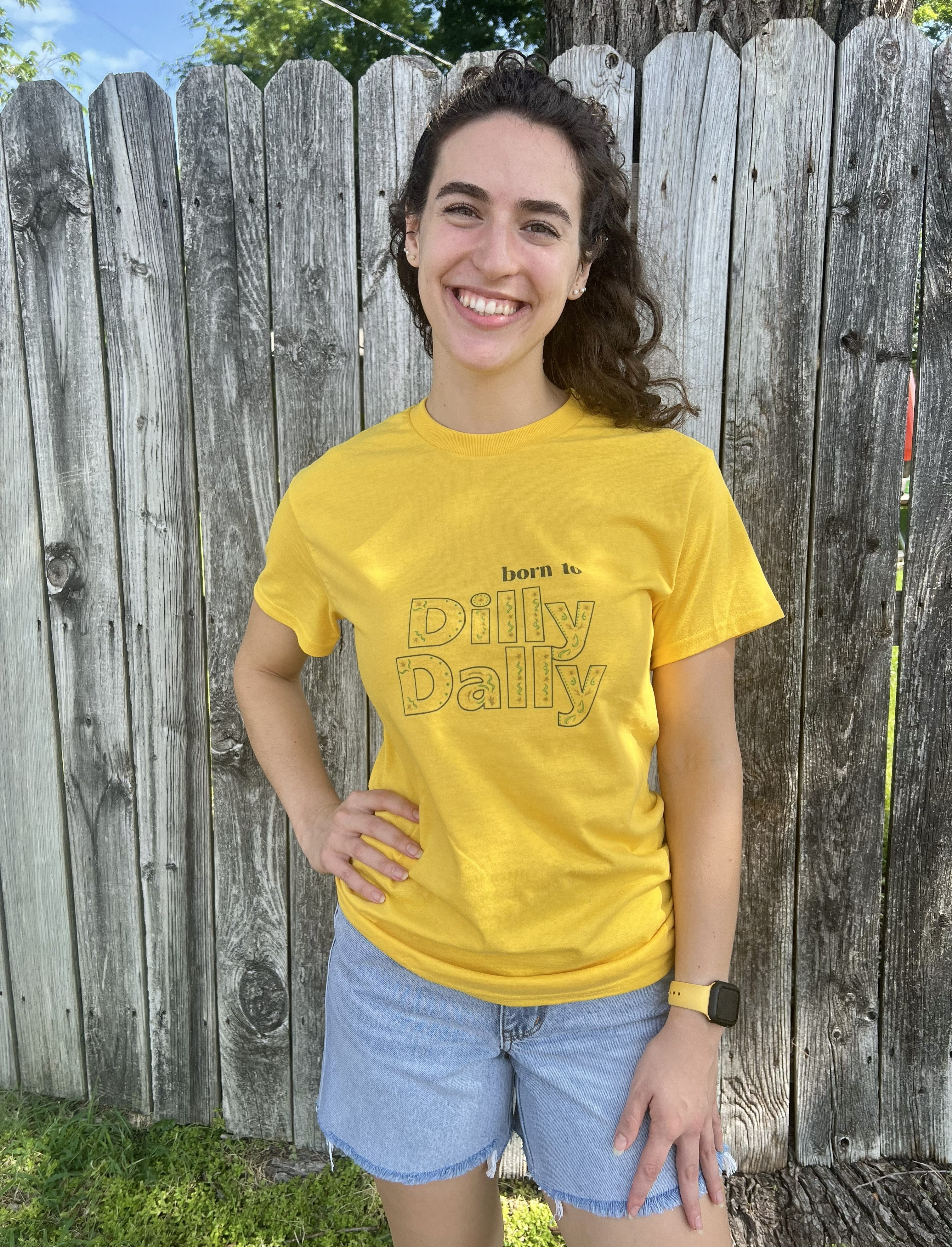 Yellow Dilly Dally Tee