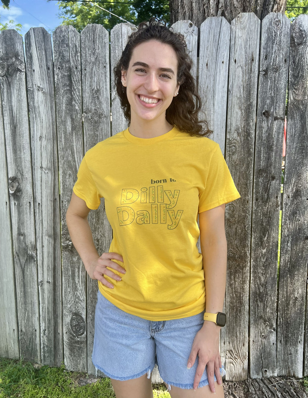 Yellow Dilly Dally Tee