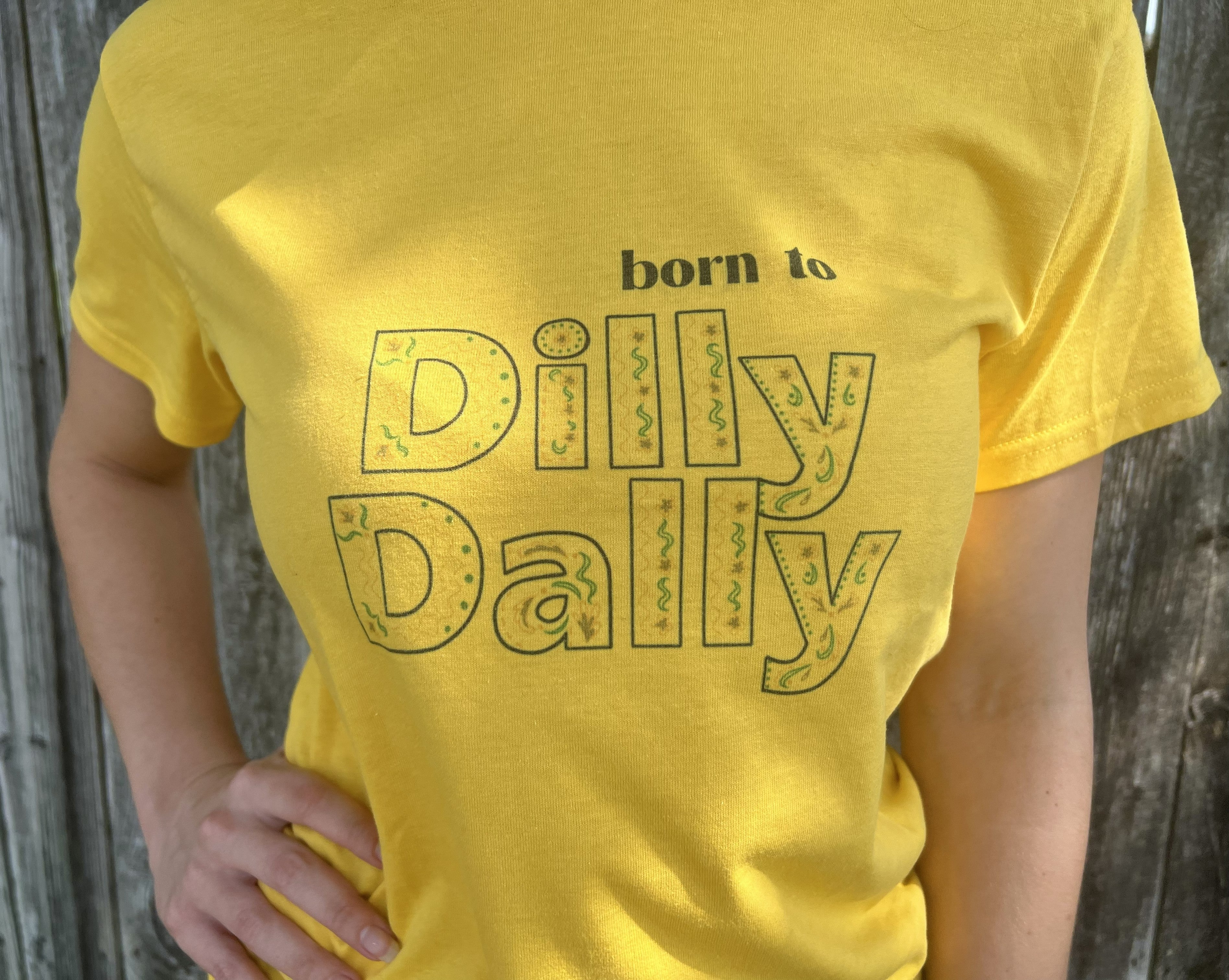 Yellow Dilly Dally Tee