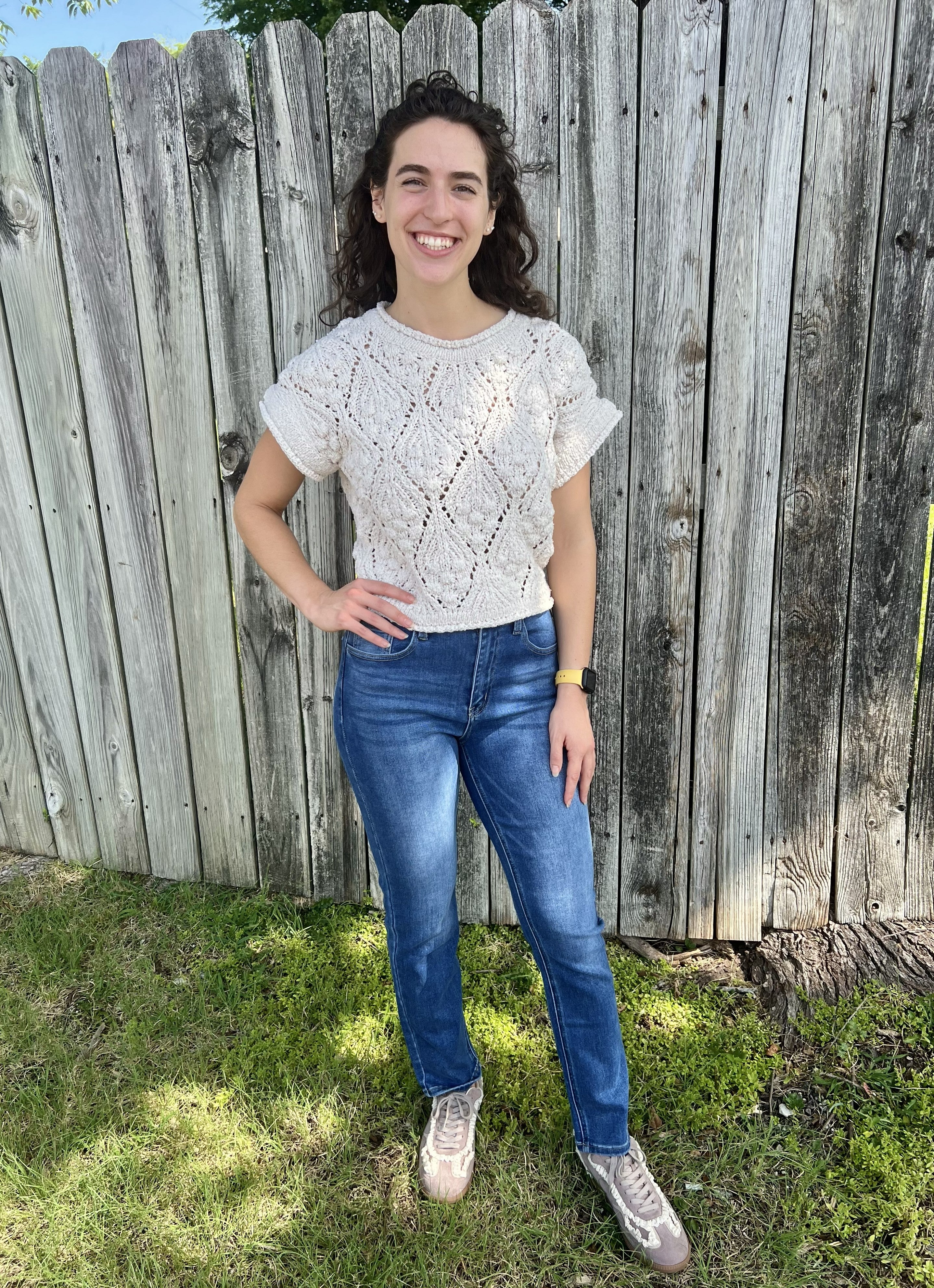 Cream Chunky Knit Sweater Vest
