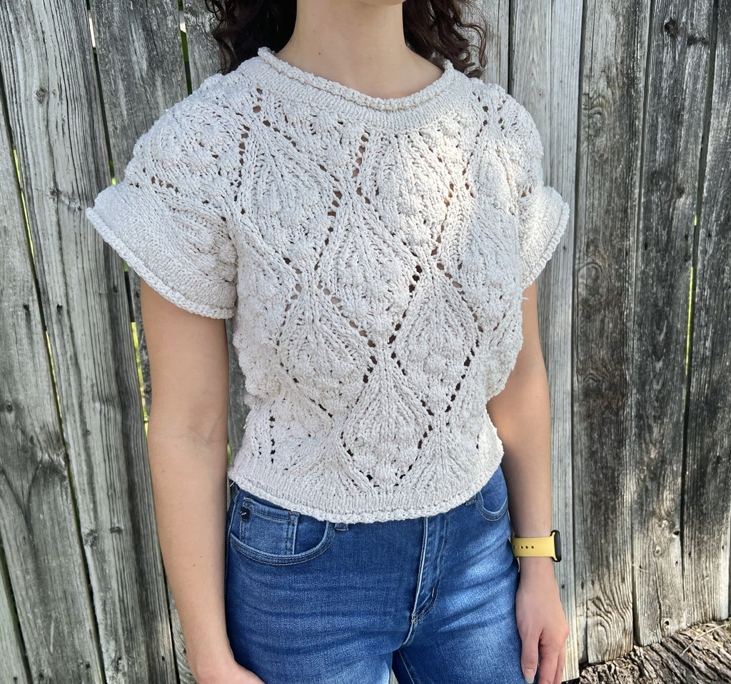 Cream Chunky Knit Sweater Vest