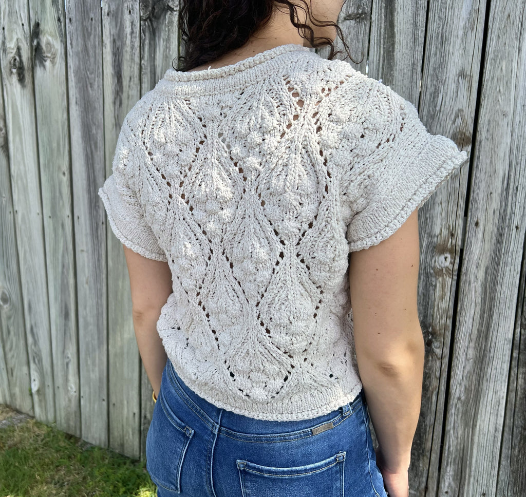Cream Chunky Knit Sweater Vest