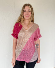 Pink Multi Sparkly Top