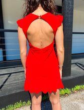 Red Cut Out Mini Dress