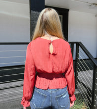 Clay Smocked Waist Top