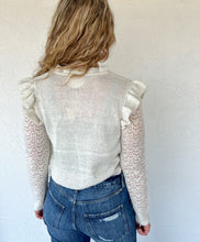 White Rhinestones and Pearls Cardigan