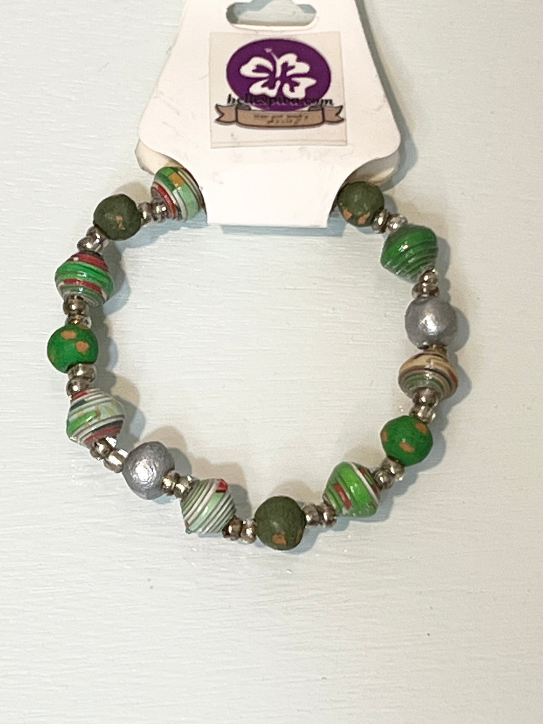Green Beaded Bracelet