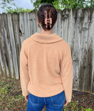 Tan Henley Sweater