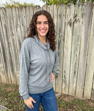 Heather Gray Cowl Neck Hoodie