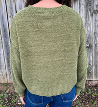 Olive Fuzzy Sweater