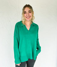 Green Collared Sweater