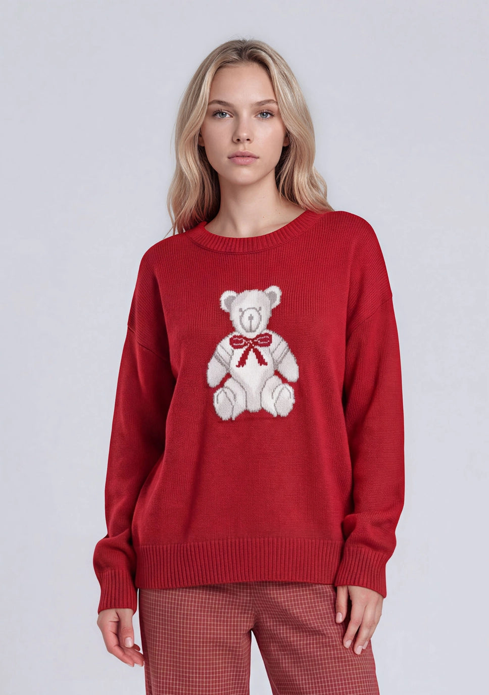 Red Teddy Bear Sweater