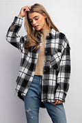 Black and White Plaid Shacket