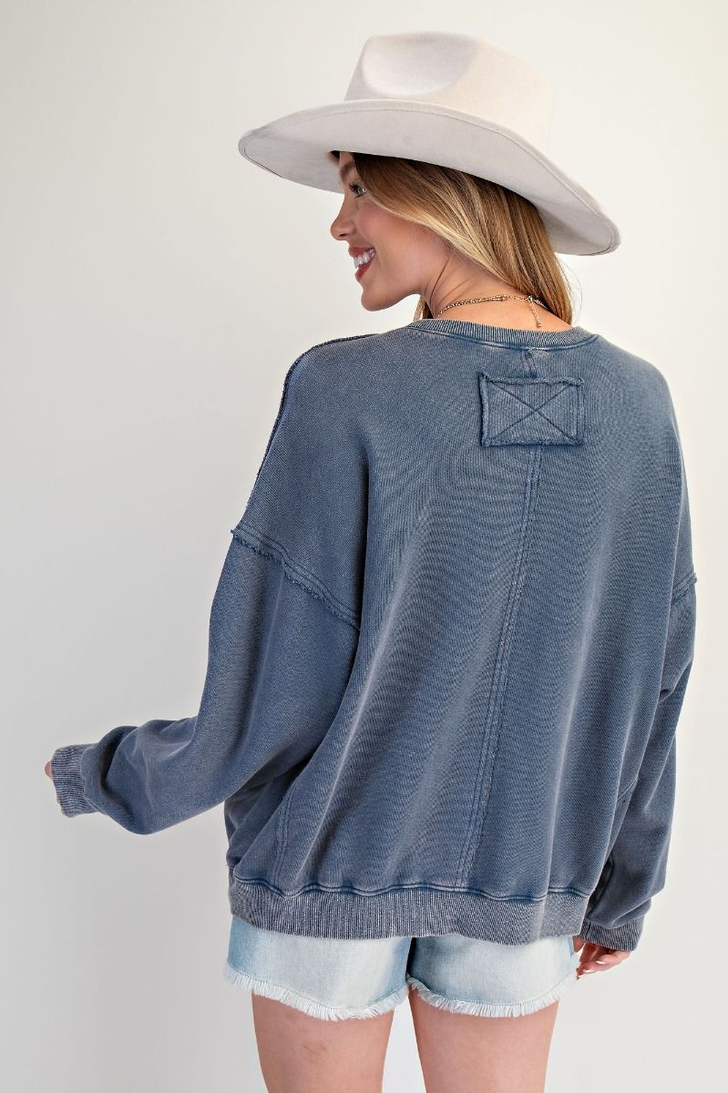 Blue Strawberry Sweatshirt