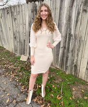 Cream Bodycon Dress
