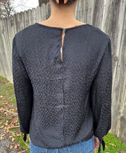 Black Cheetah Print Top