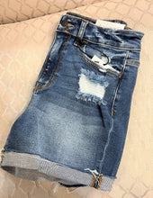 Distressed Cuffed Shorts