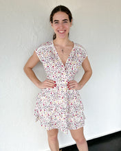 White Pink Floral Dress