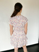 White Pink Floral Dress