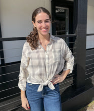 White Plaid Flannel