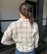 White Plaid Flannel