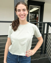 Sage Green Cropped Tee