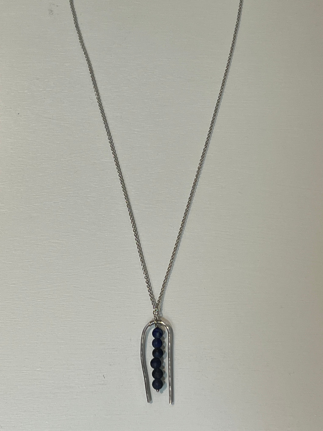 U Shape Lapis Necklace