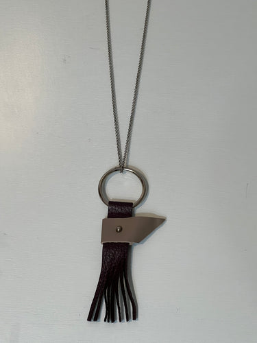 Leather Fringe Necklace