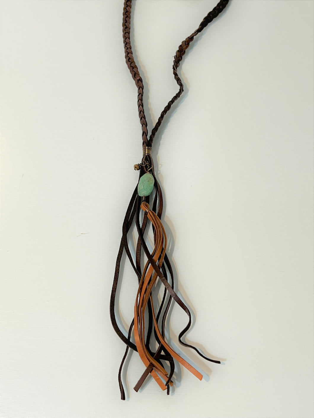 Leather Braided Necklace