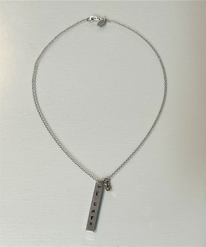 I Care Silver Necklace