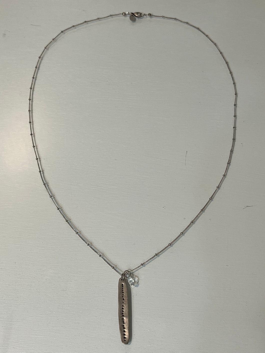 Silver Swarovski Crystal Necklace