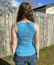 Sky Blue Henley Tank Top